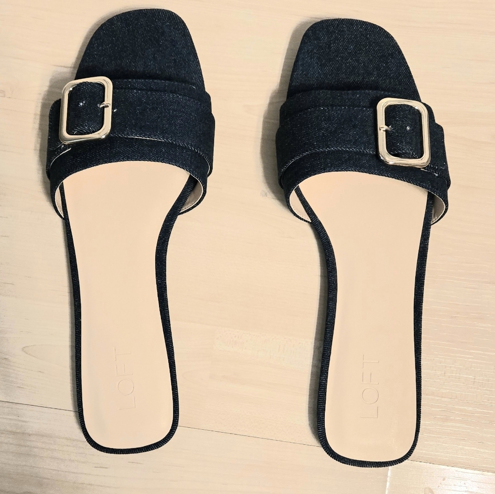 NWT LOFT Slide Sandals